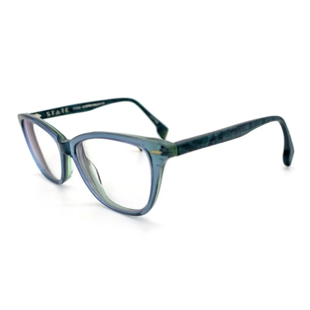 State Drexel Seaspray Malachite Eyeglass Frames Glasses Made In USA 54[]17-140